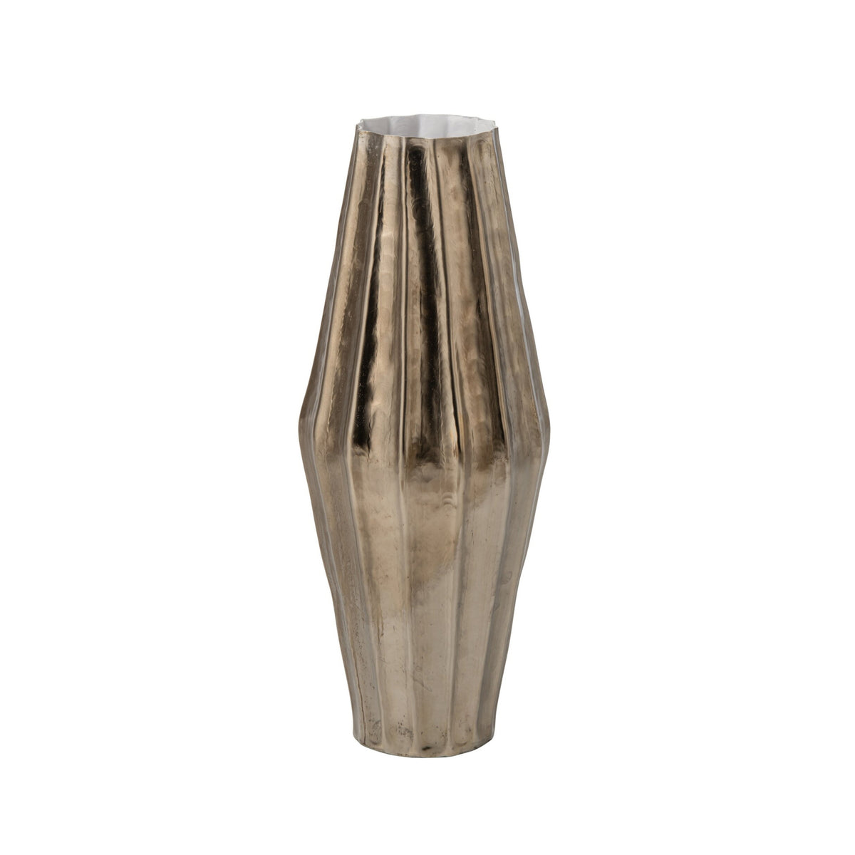 Vase i aluminium, guld, lille – J-Line