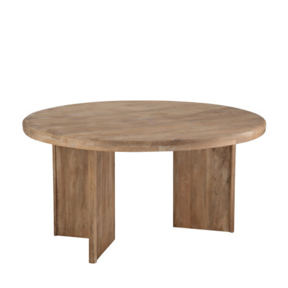 Spisebord i naturligt mangotræ Ø150 cm J-Line