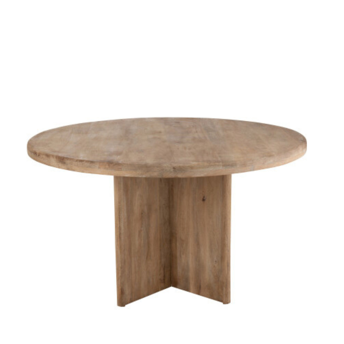 Spisebord i naturligt mangotræ Ø150 cm J-Line