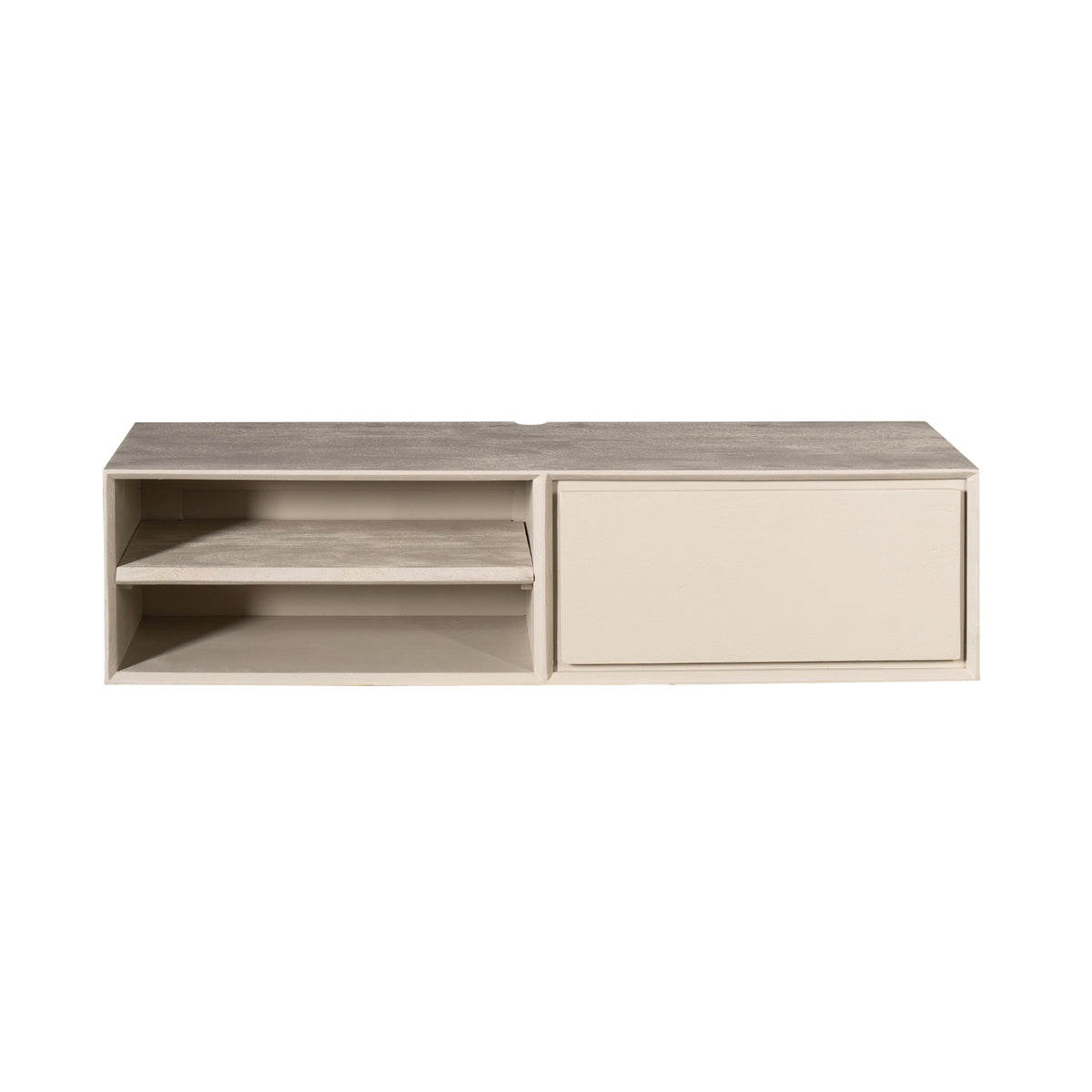 Svævende tv-møbel Ambiance mangotræ sand 120 cm Starfurn