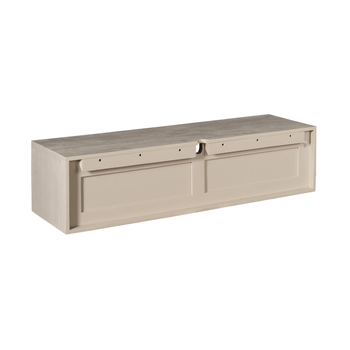 Svævende tv-møbel Ambiance mangotræ sand 120 cm Starfurn