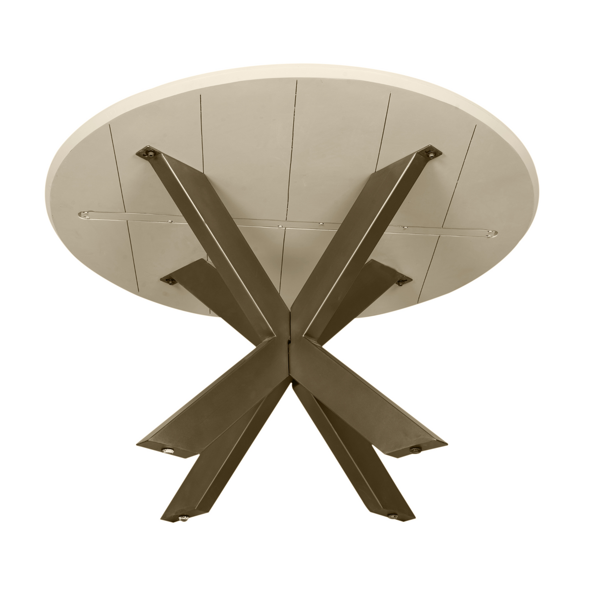 Spisebord Madison mangotræ sand rund 130 cm Starfurn