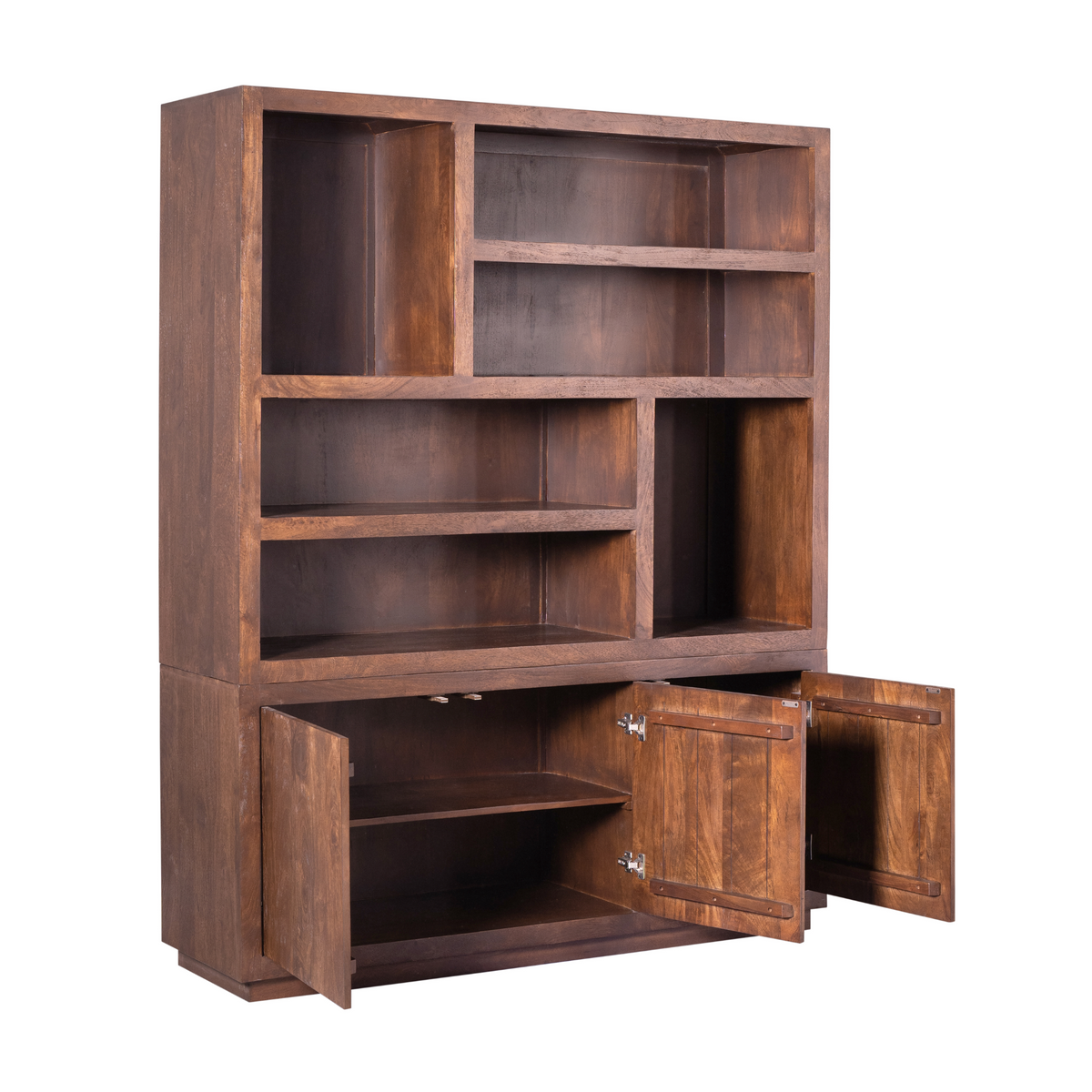Reolskab Brussel mangotræ brun 160 cm Starfurn