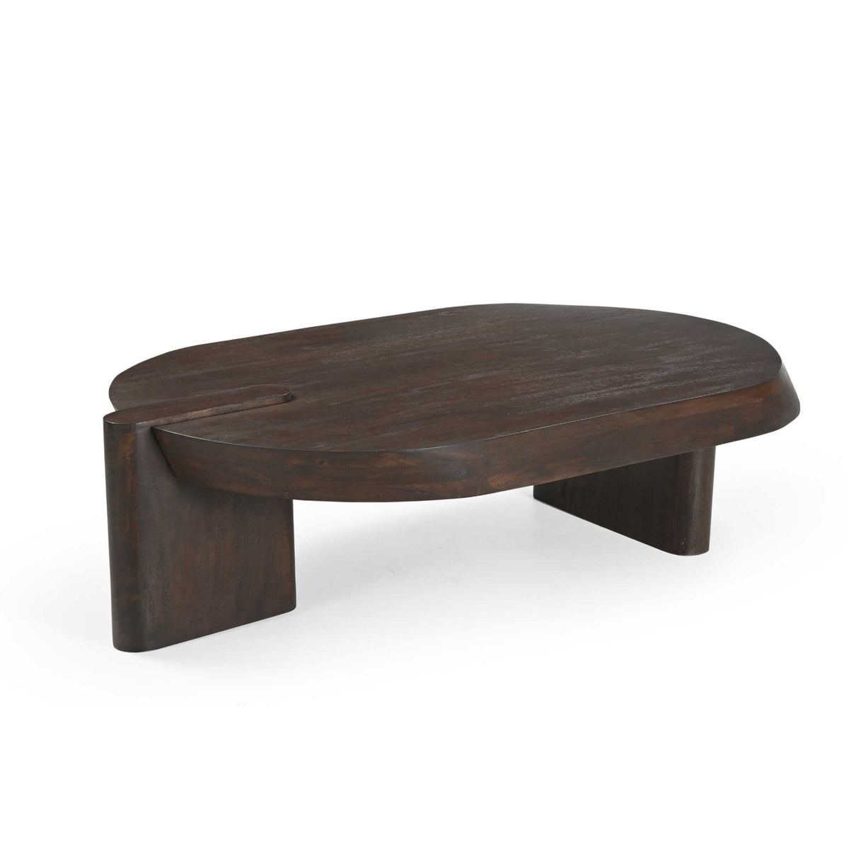 Sofabord Rava i brunt mangotræ, 125 cm, Starfurn