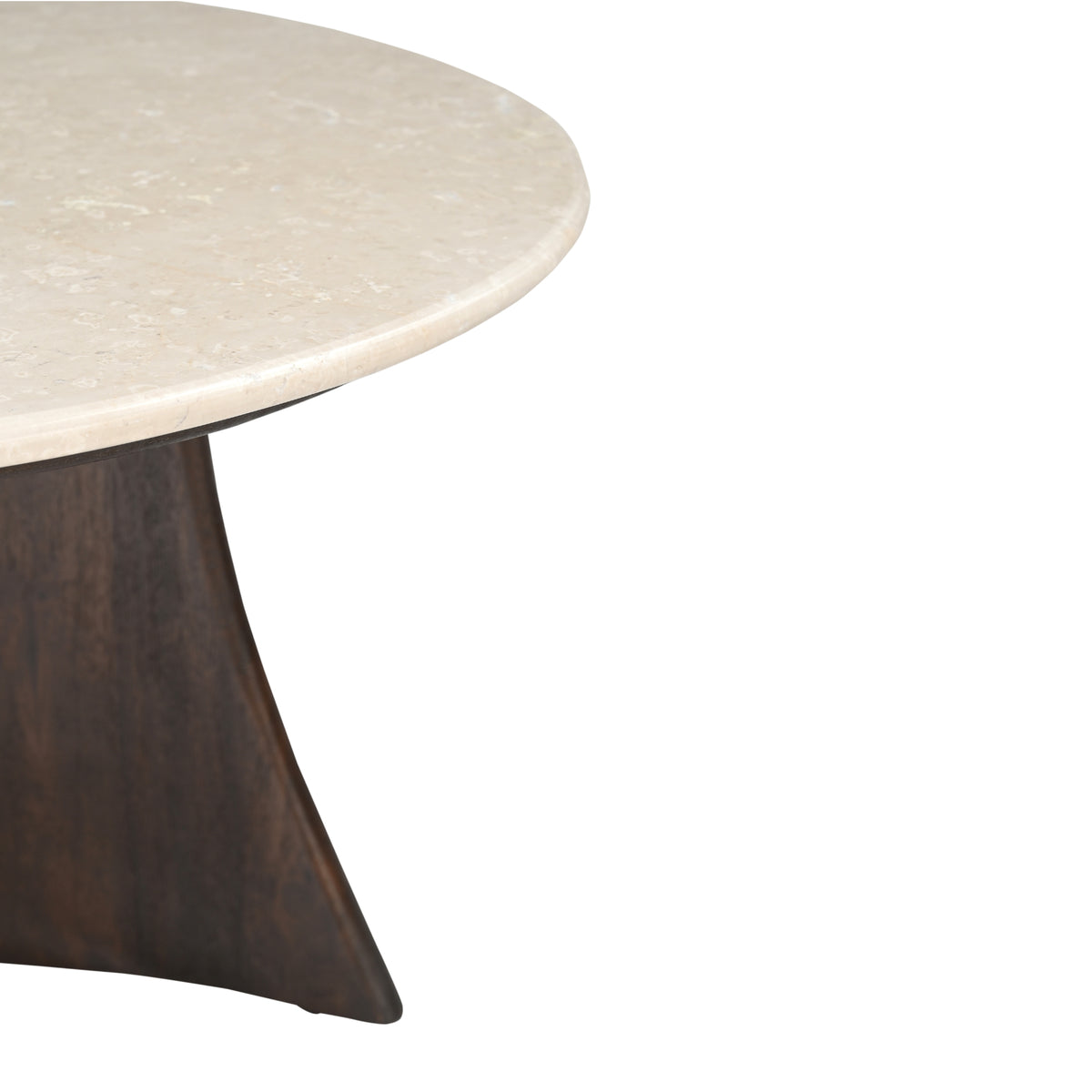 Sofabord Milo i Botticino-marmor, 80 cm, Starfurn