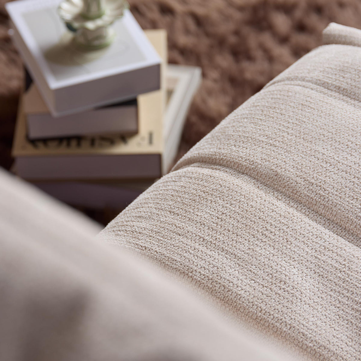 Zen-hvilestol i beige stof fra Starfurn