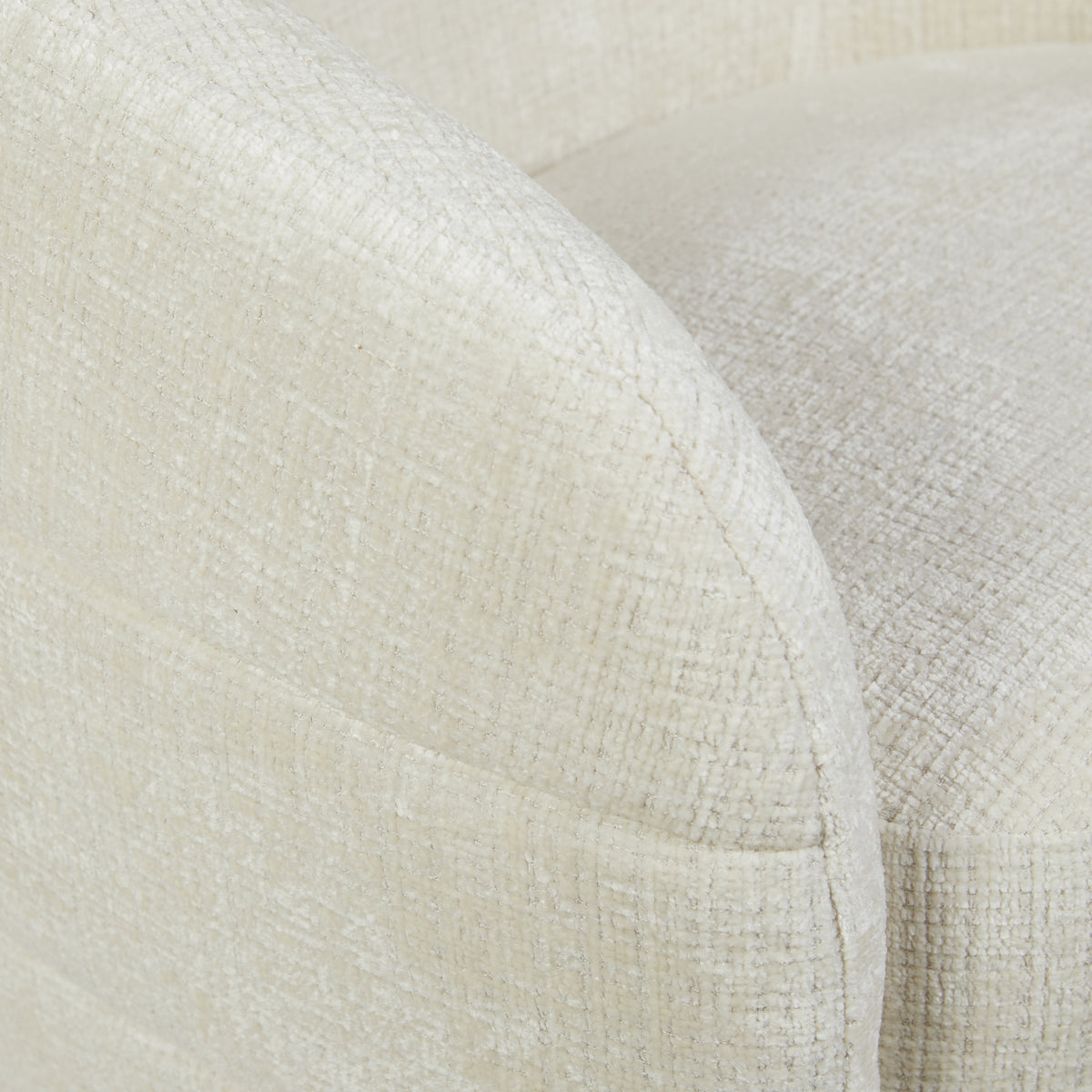 Lænestol Yara, drejelig, stof, råhvid, Starfurn