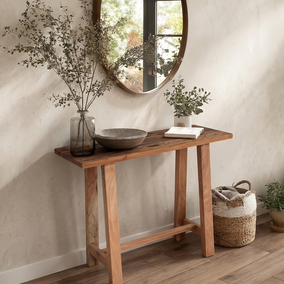 Farmwood vægbord/sidebord - FSC-genanvendt træ
