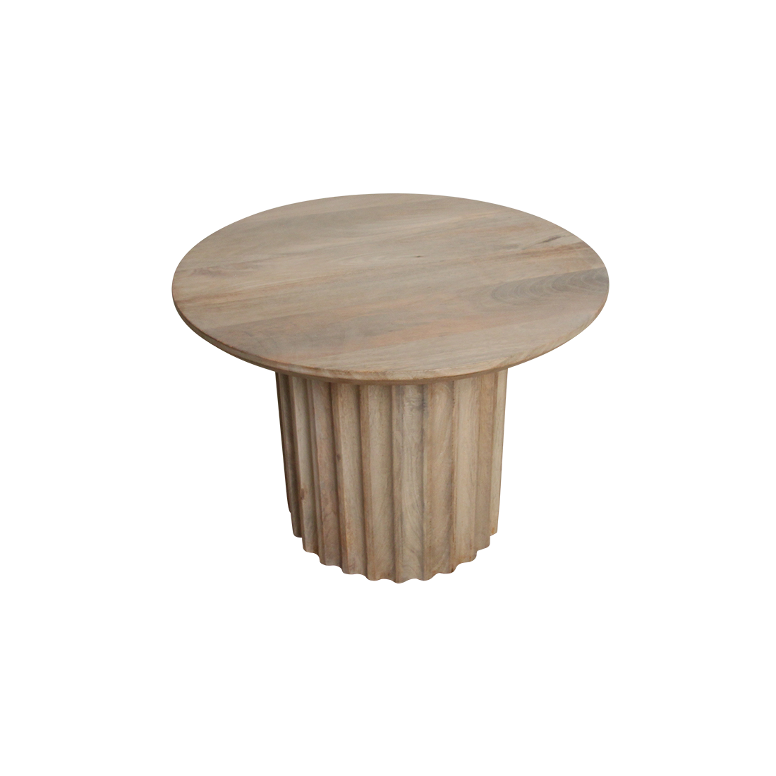 Sidebord Reversed Fluted Naturel 55 cm Raw Materials