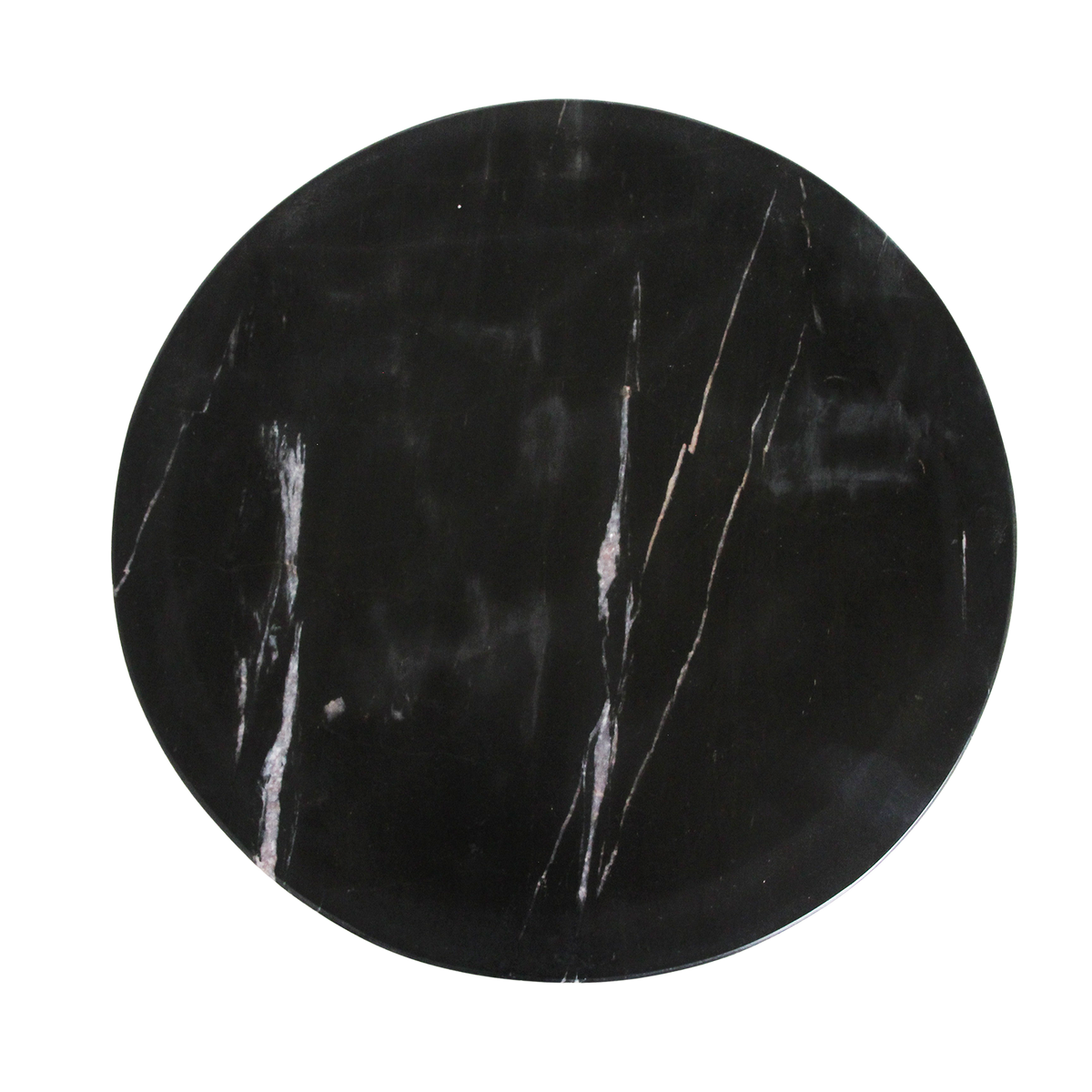 Sidebord Sabah sort marmor Ø40x50 cm – Raw Materials