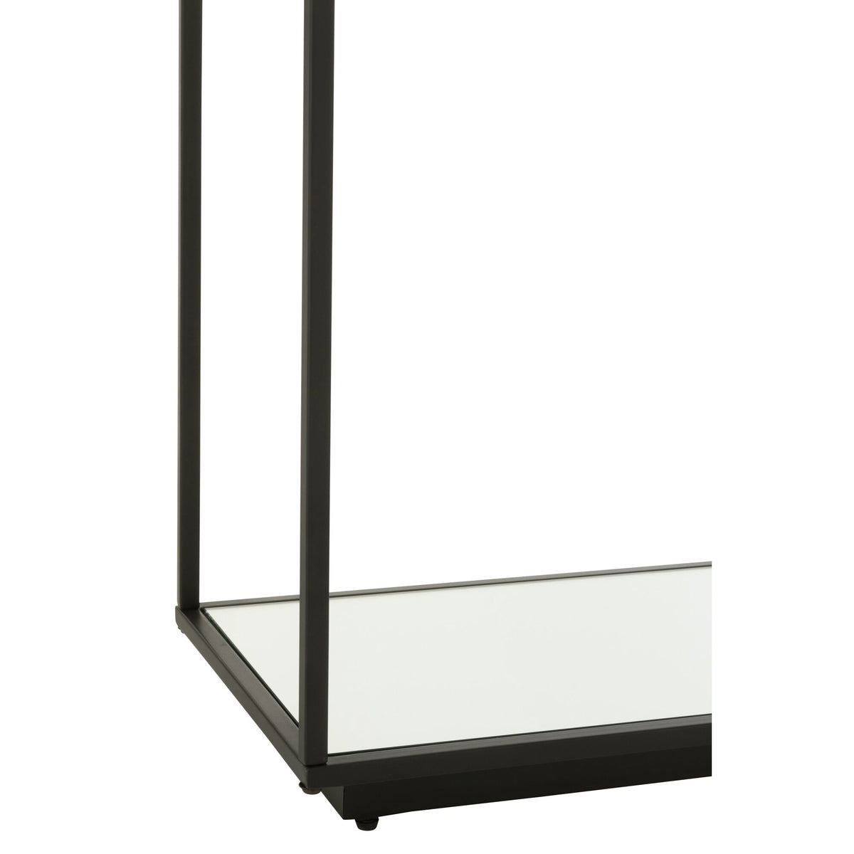 Konsolbord i metal/glas, sort, J-Line