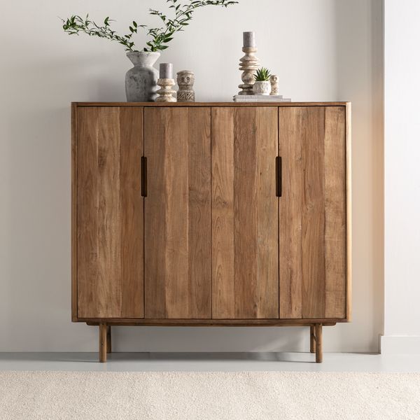 DTP Home vitrineskab Bliss lavt 4-dørs