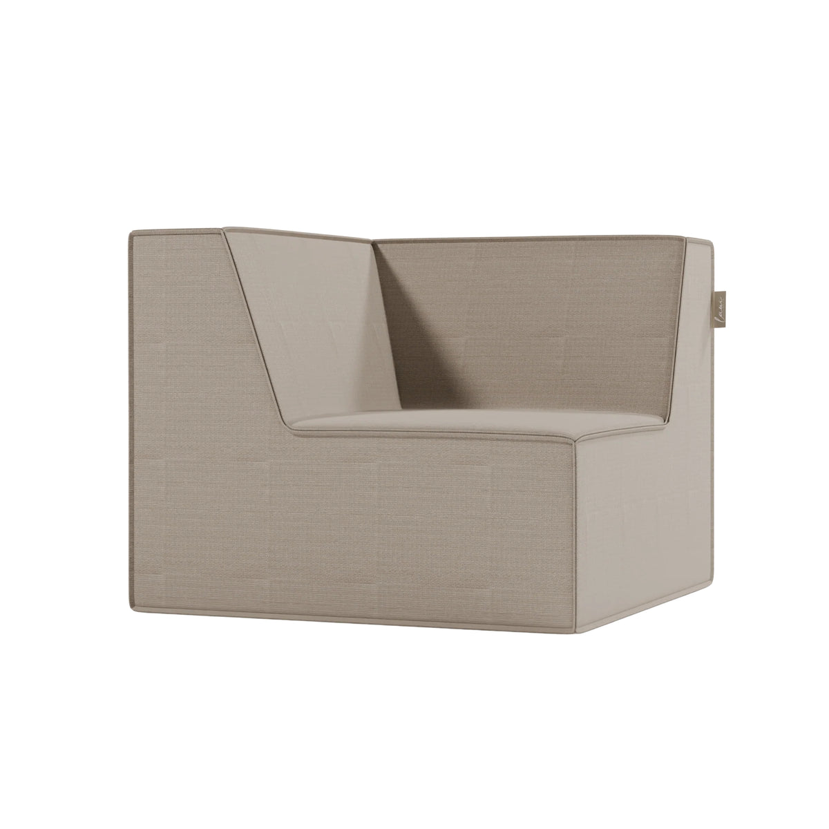 Fixed Corner Boho Taupe - Laui Lounge™ - Outdoor bank - Laui Lounge - livinglovely.nl