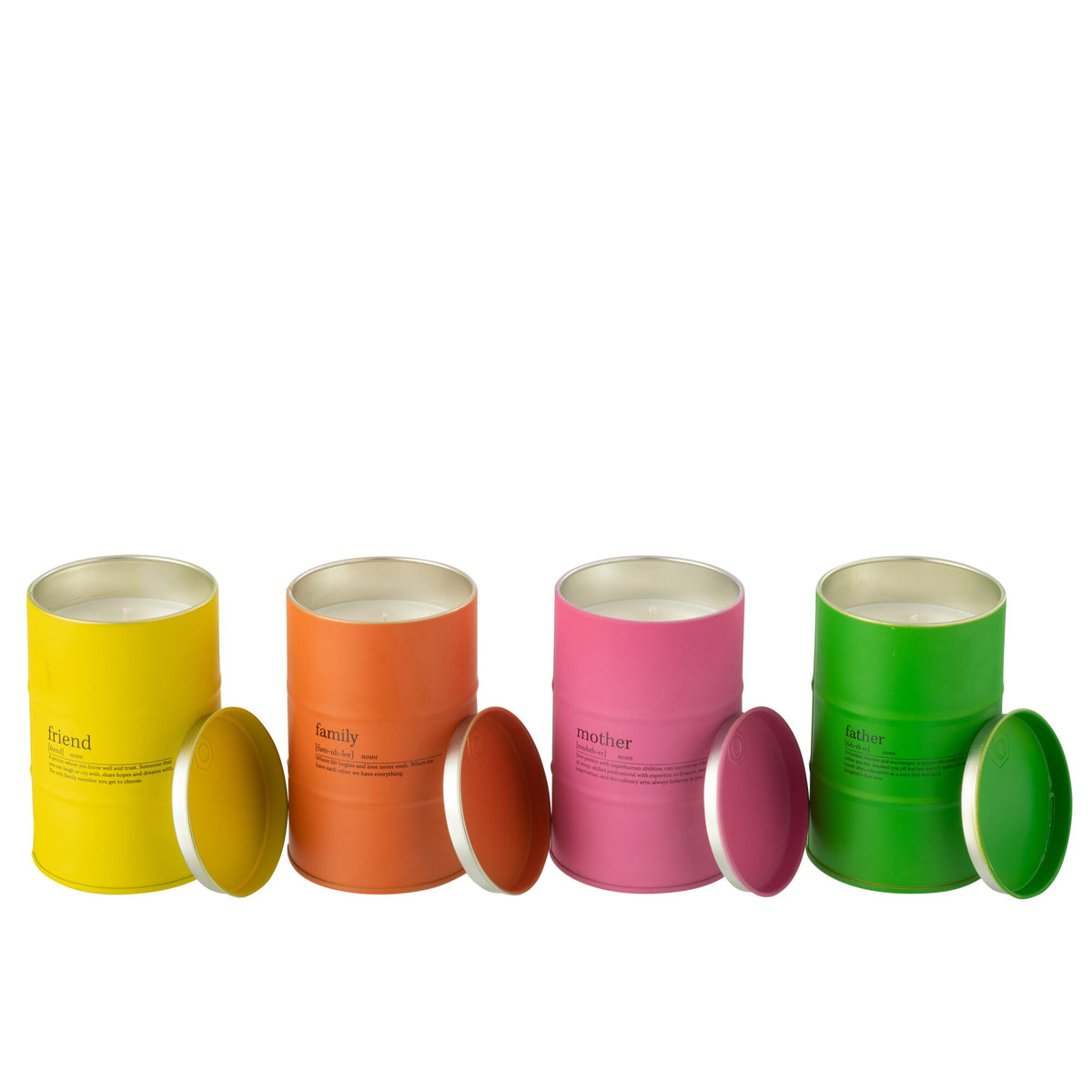 Duftlys med familiecitat, sortiment, 50 timer, J-Line
