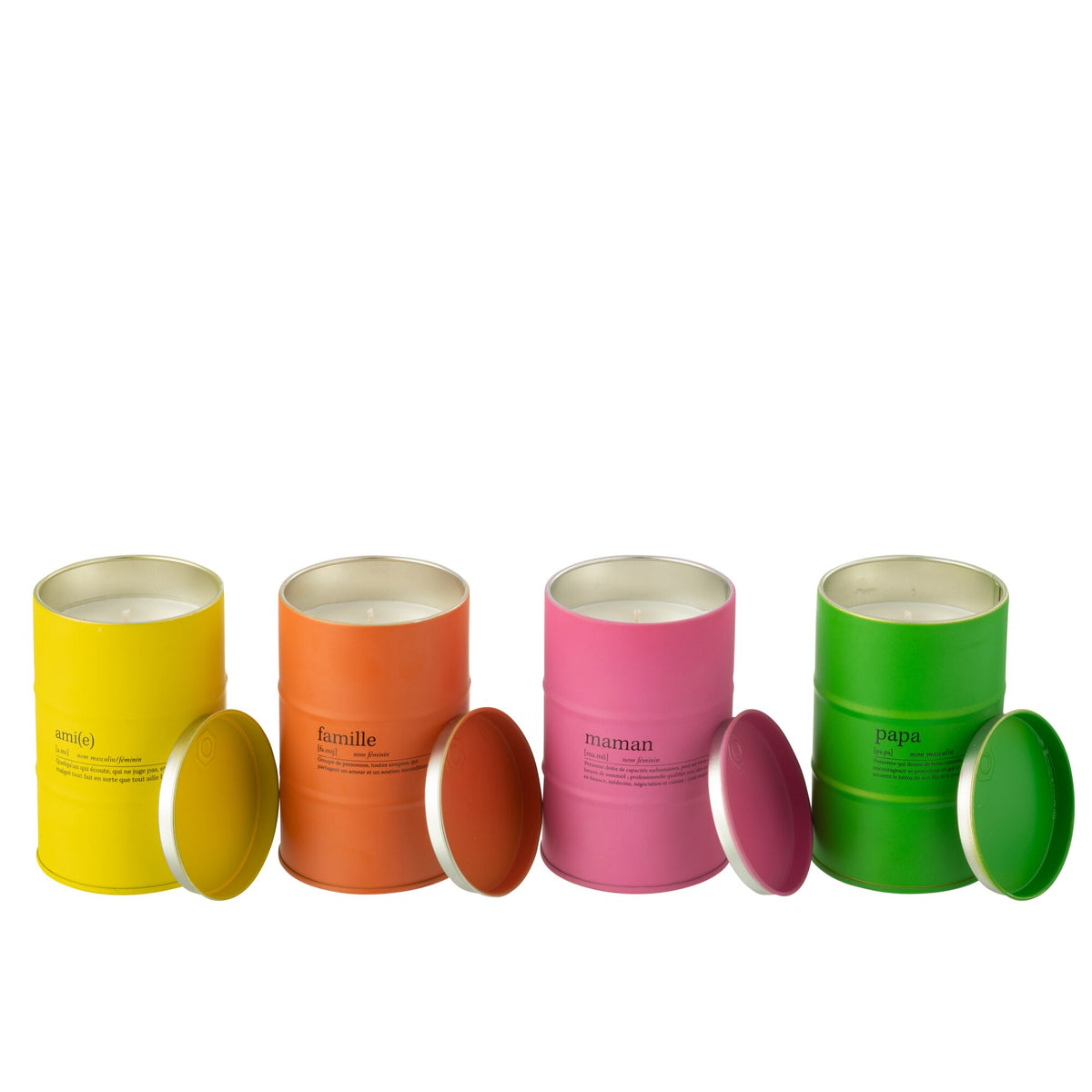 Duftlys med familiecitat, sortiment, 50 timer, J-Line