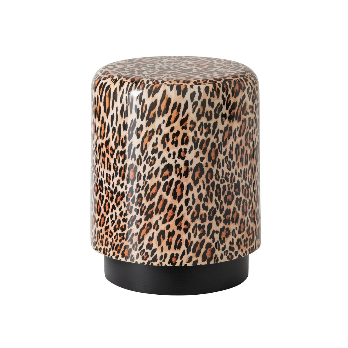 Barstol Leo Rund Metal Karamel/Sort J-Line