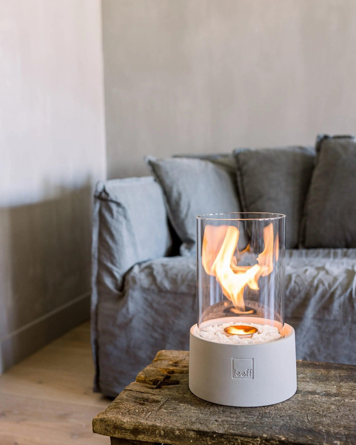Leeff Stonefire Grijs - Buitenhaard - LEEFF - livinglovely.nl
