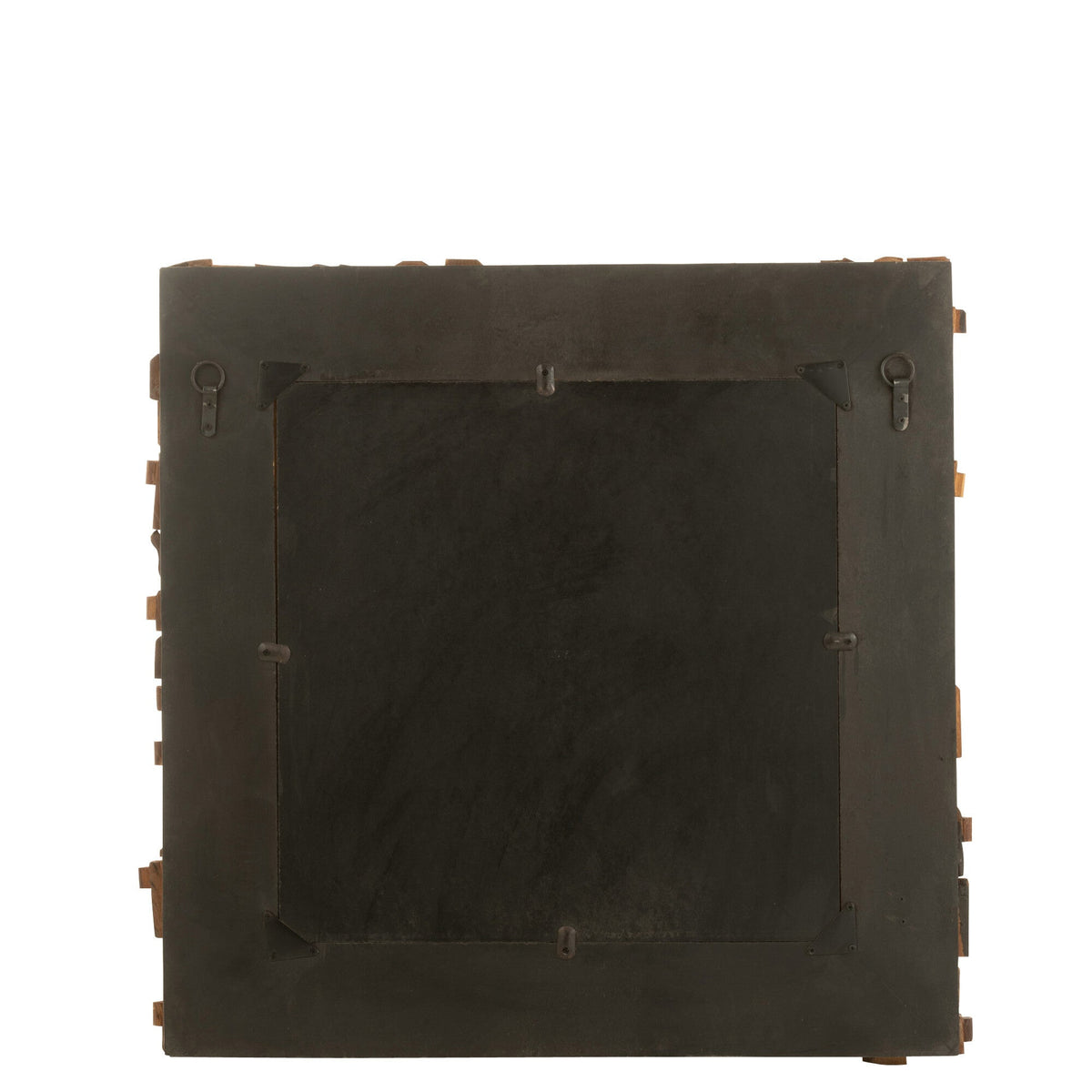 MIRROR SYMA RECYLCED WOOD/MIRROR NATURAL SMALL - - J-Line - livinglovely.nl
