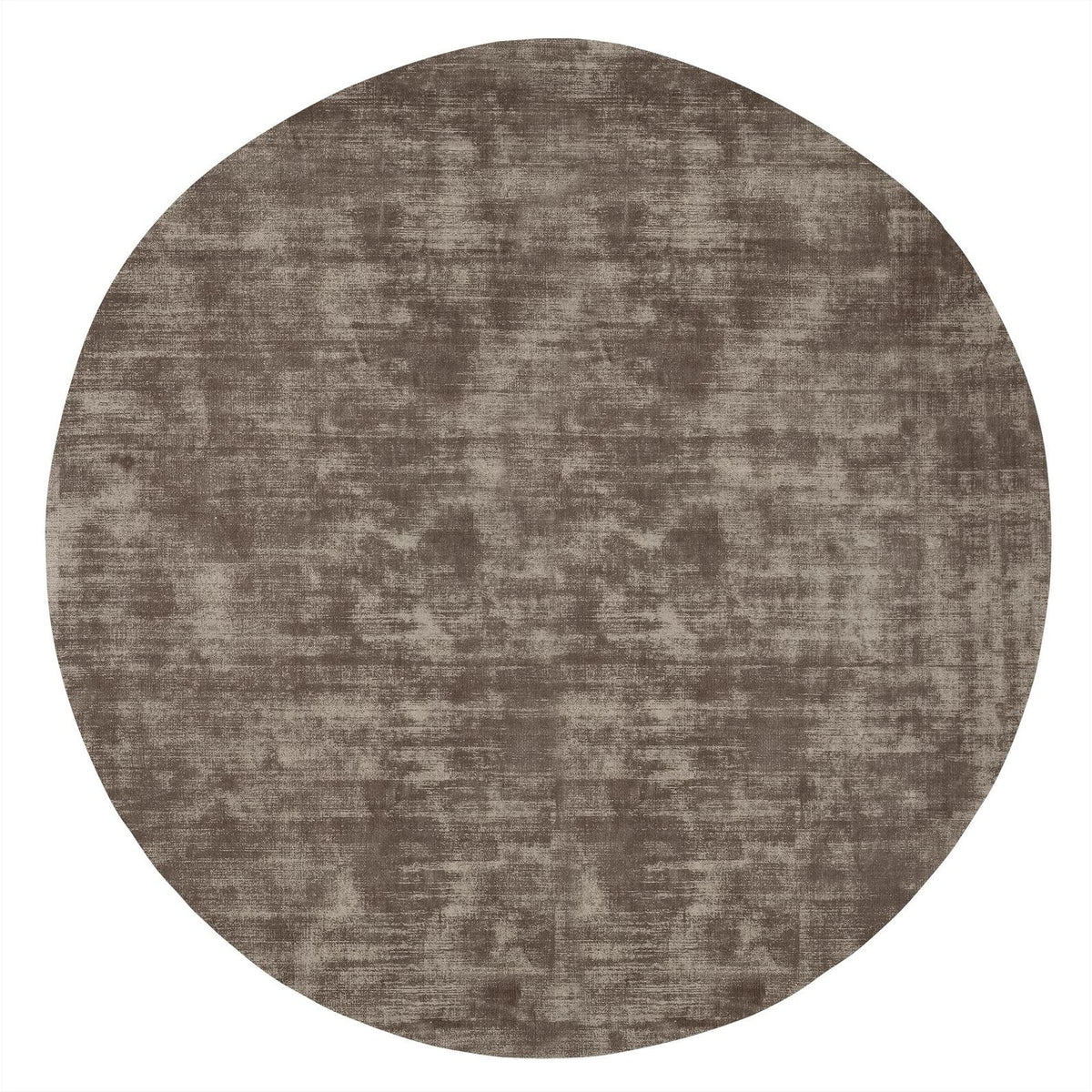 Vloerkleed La Belle Rond van MUST Living, rond viscose kleed in gedempt saliegroen met zachte glans