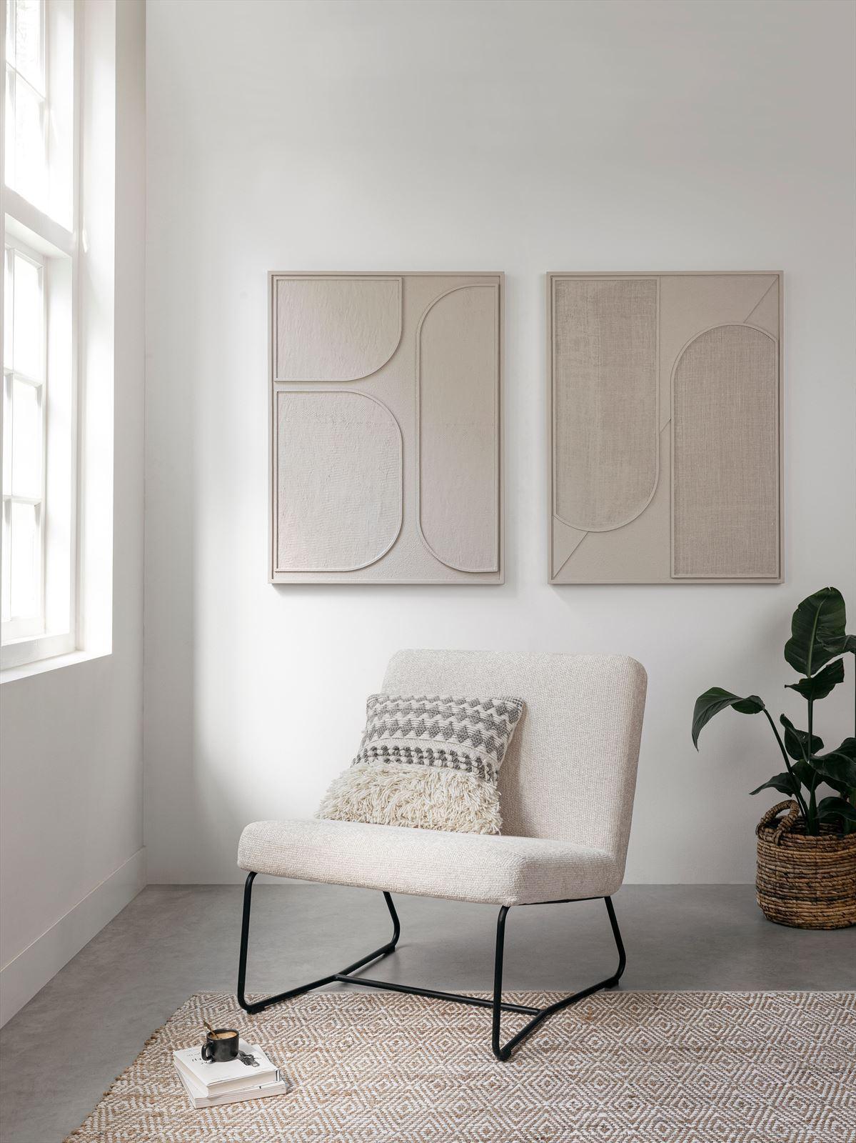 Must Living Wandpaneel Elyn Cream Large - Wandpaneel - MUST Living - livinglovely.nl