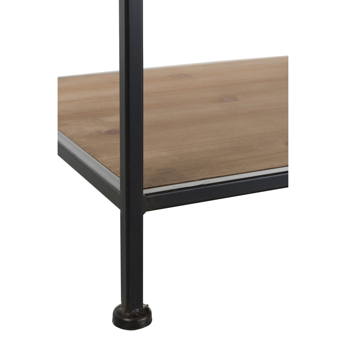 Rek tekstil metal/træ sort J-Line