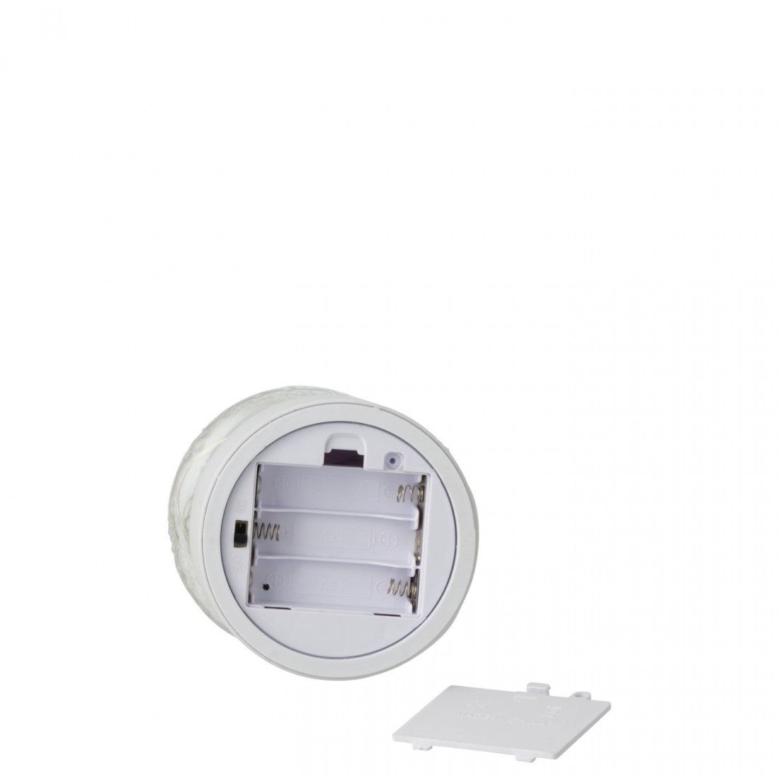 J-Line LED-glasdekorationer med roterende funktion, hvide og transparente, sæt med 2