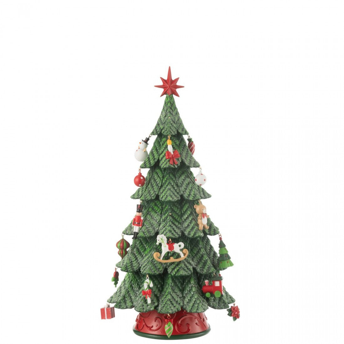 Juletræ LED-ornamenter Resin Mix Lille H51,5cm J-Line