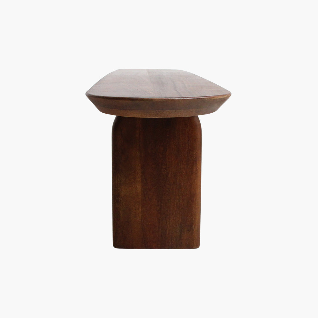 Spisebænk Bullnose Brun Mangotræ 200 cm Raw Materials