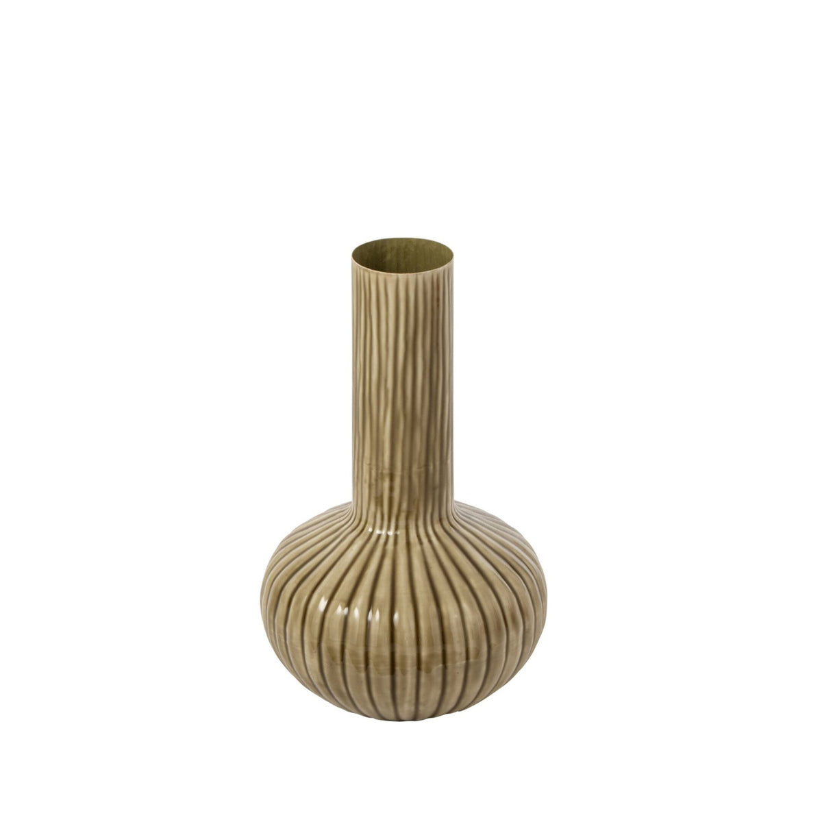 Vase Jern Olivengrøn Lille J-Line