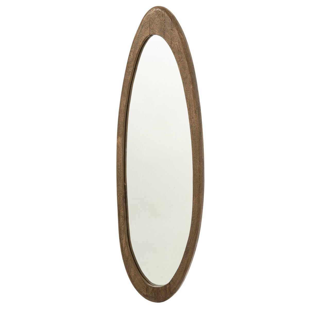 Vægspejl i mørkebrunt mangotræ J-Line