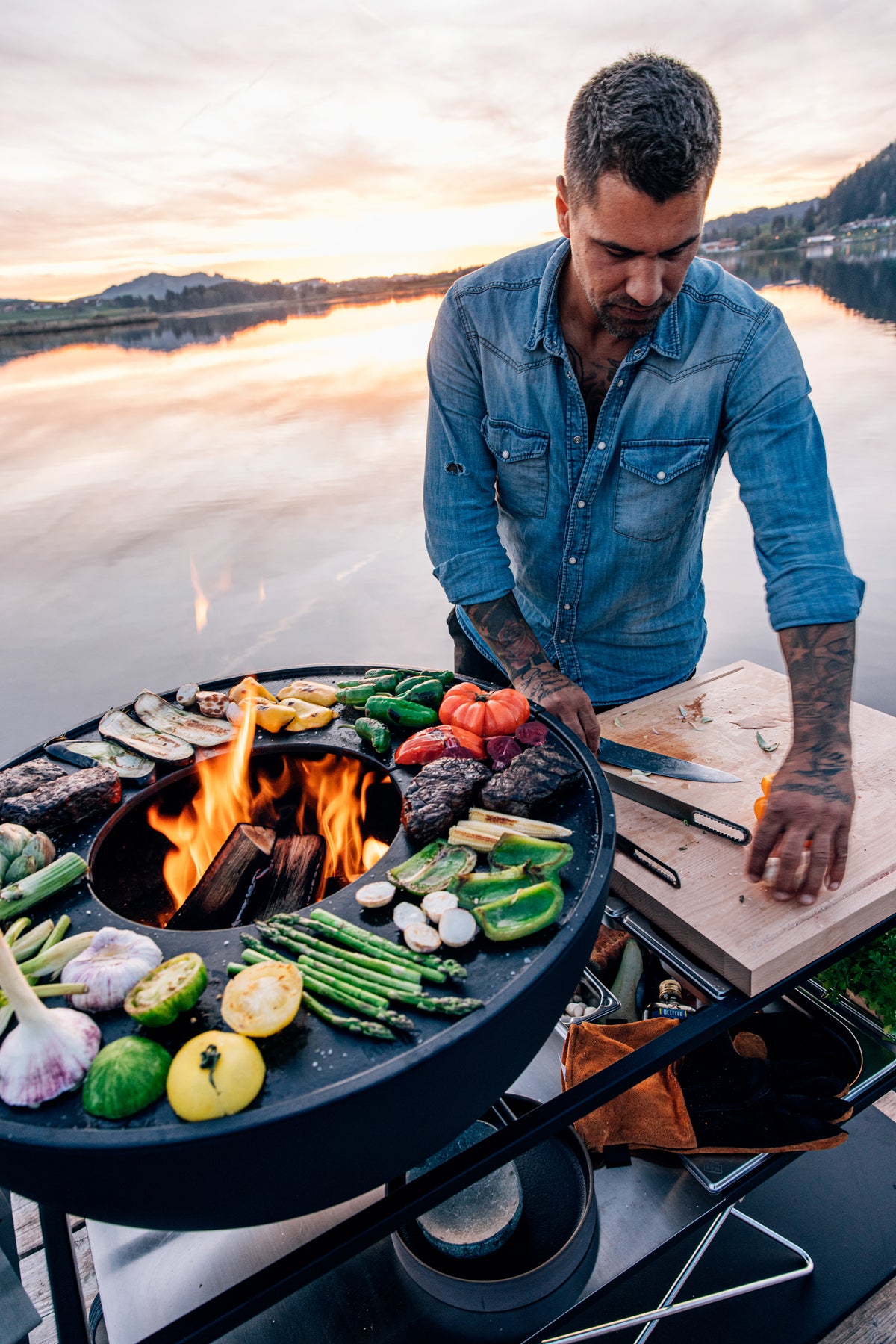 Fire Kitchen BBQ med Höfats Bowl 70 udekøkken
