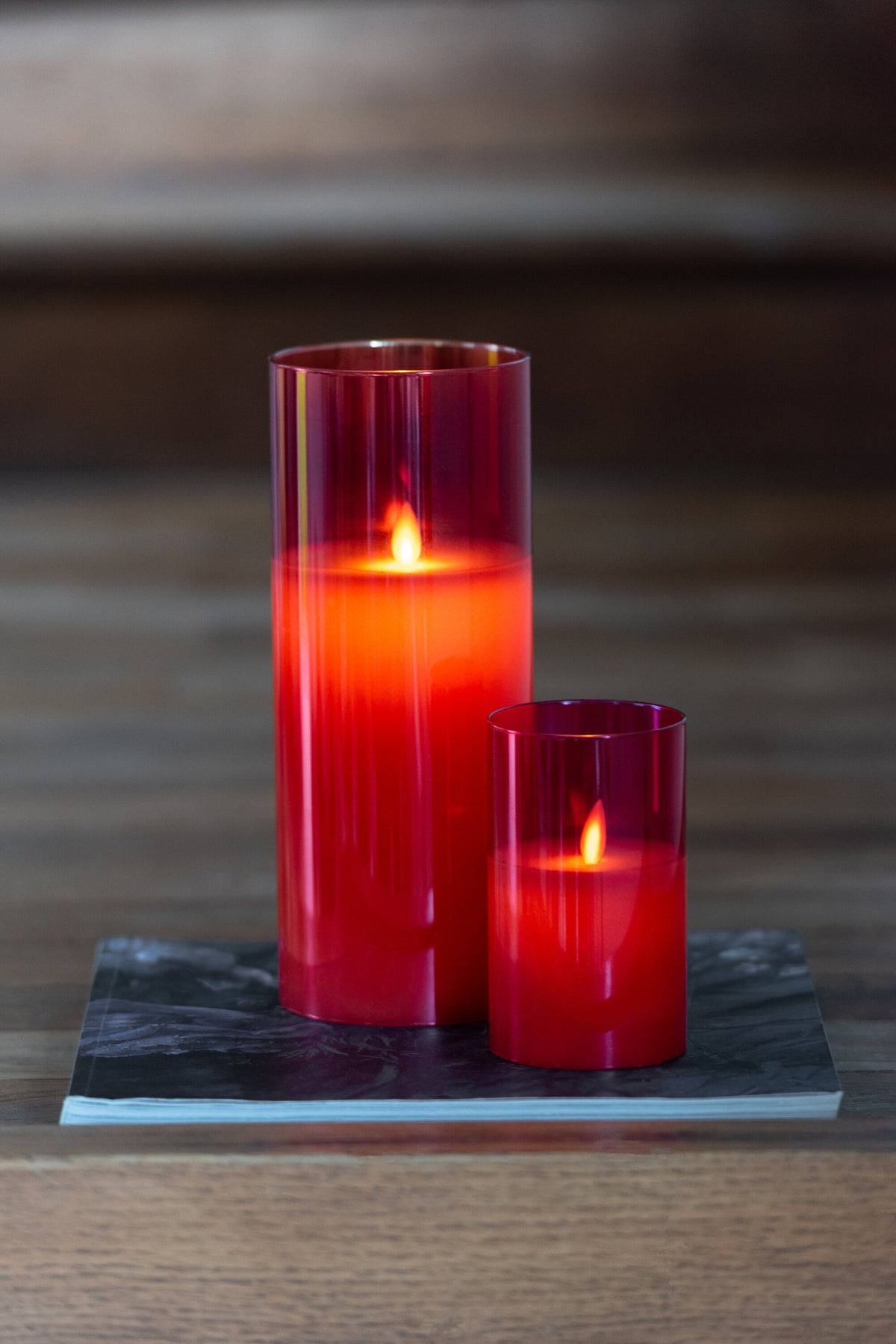 LED-lampe Blinkende Glas Rød Lille