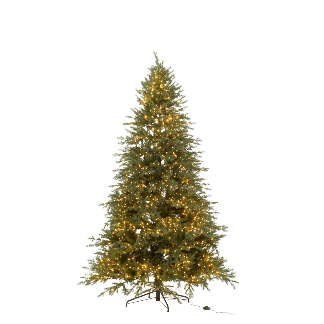 Juletræ 3000 LED kunstigt mørkegrønt, large, H 225 cm – J-Line