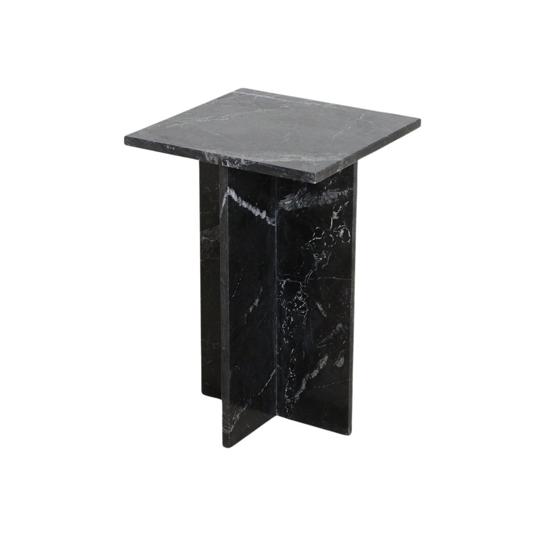 Sidebord Shanghai, sort marmor, Raw Materials