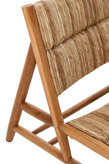 Loungestol Teaktræ Natur J-Line
