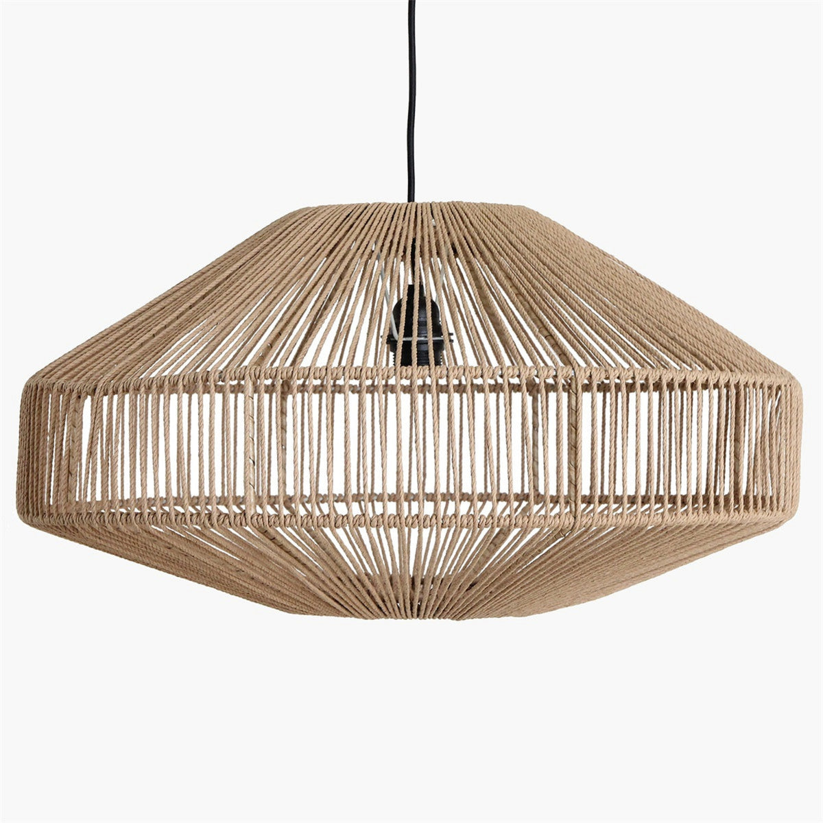 Linea hængelampe Gem natur Ø60x33 cm råmaterialer