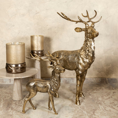 Khary Metal Guld Rensdyrfigur Large PTMD
