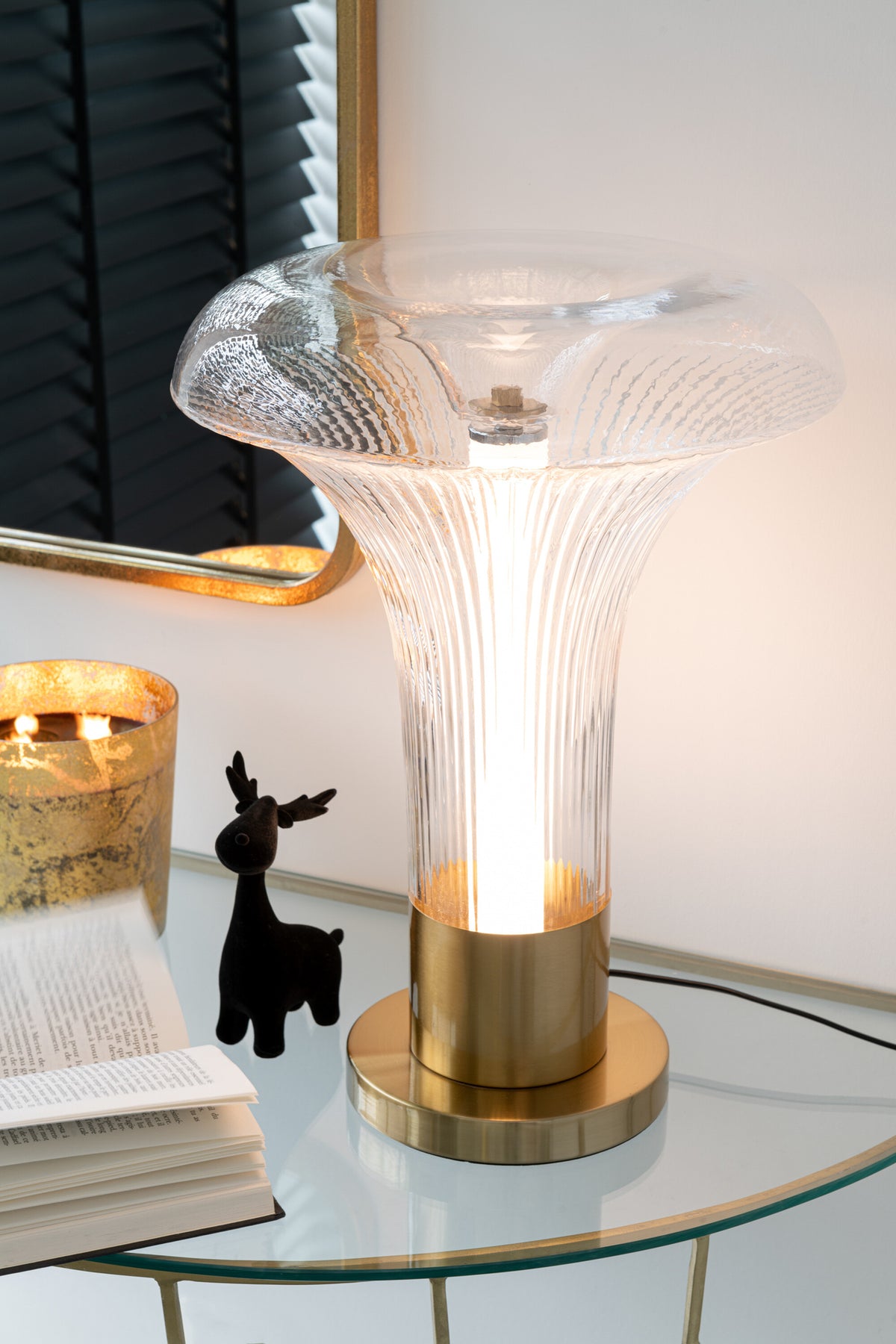 Hjort Velour Resin Sort Sæt med 3 J-Line