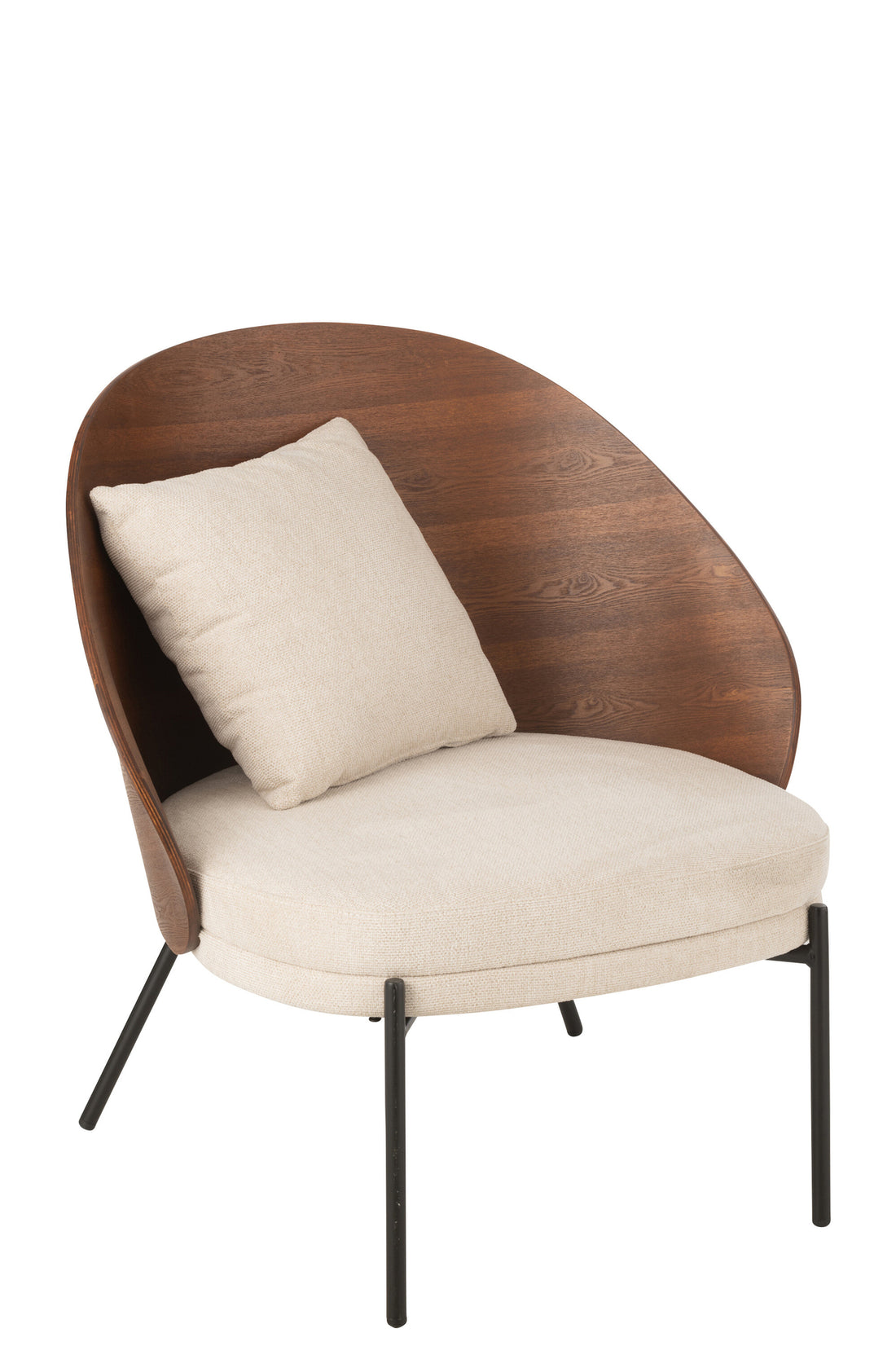 Loungestol Lone multiplex/metal brun/beige J-Line