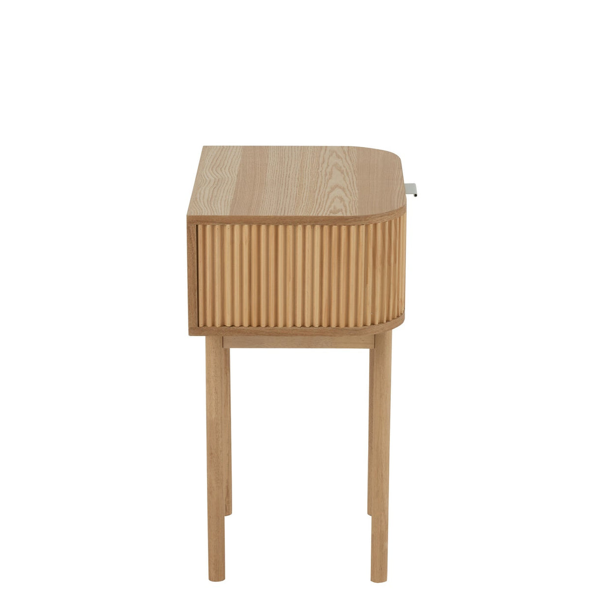 Nattbord Rund MDF/Fyrretræ Natur J-Line