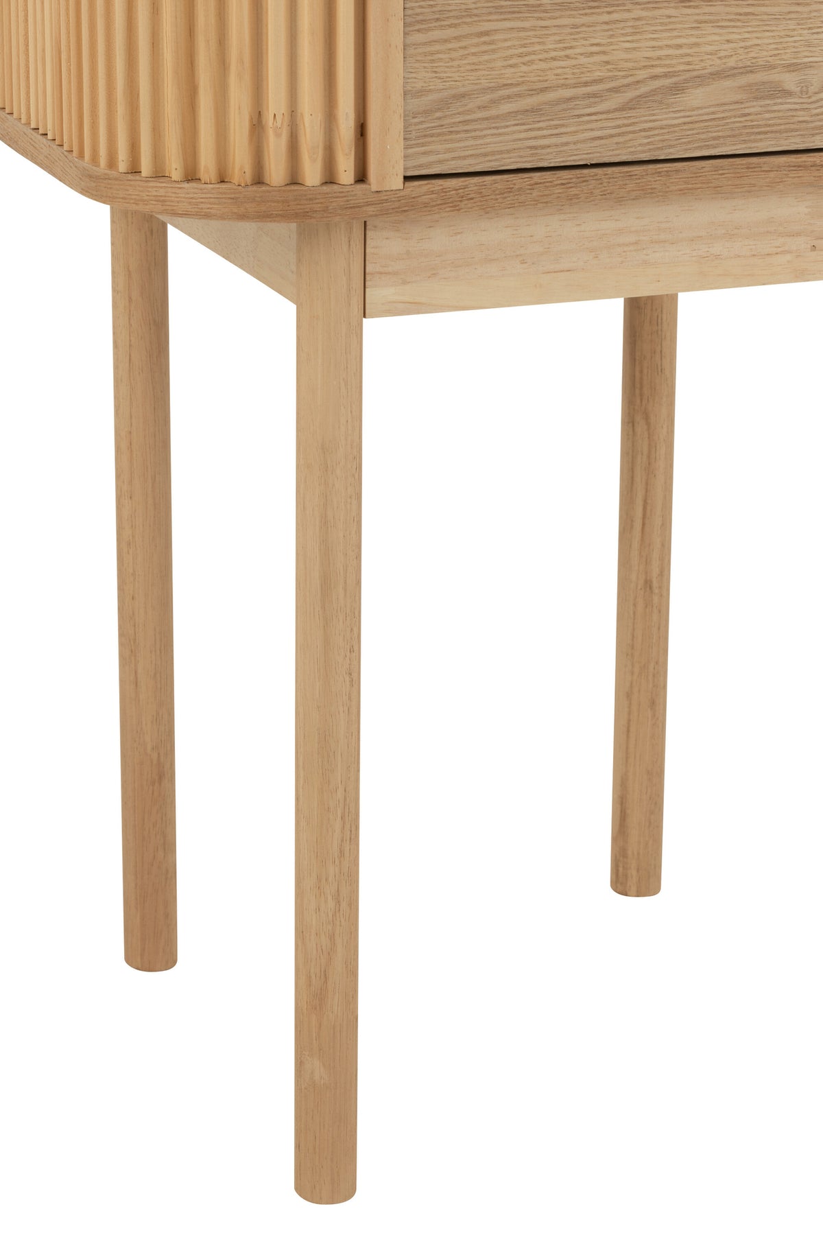 Nattbord Rund MDF/Fyrretræ Natur J-Line