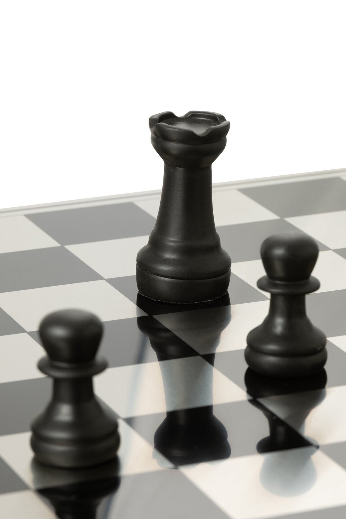 Skakspil Plateay Guld/Sort Polyresin J-Line
