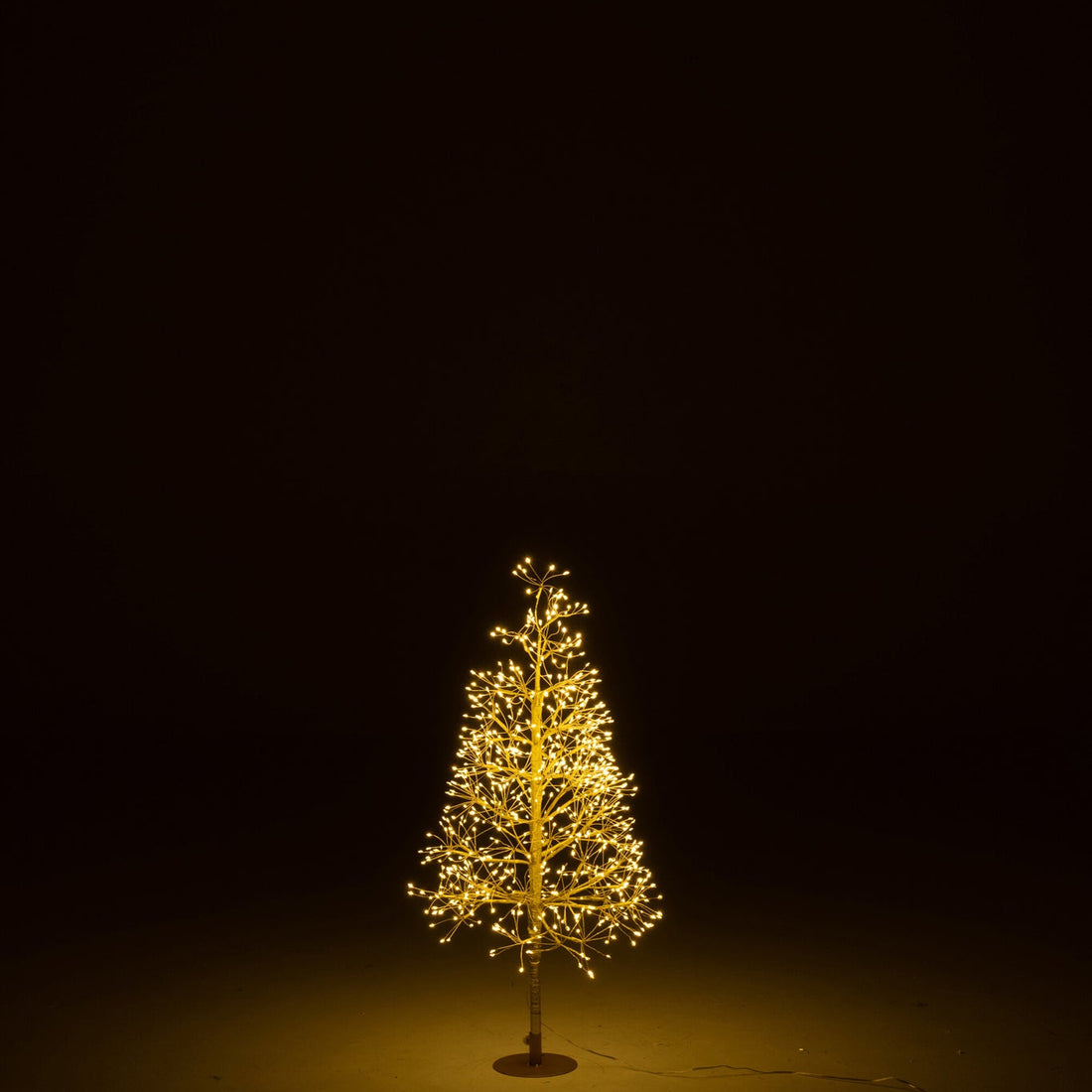 Juletræ med varmt hvide LED-lys, jern, guldfarvet, small, H 80 cm, J-Line
