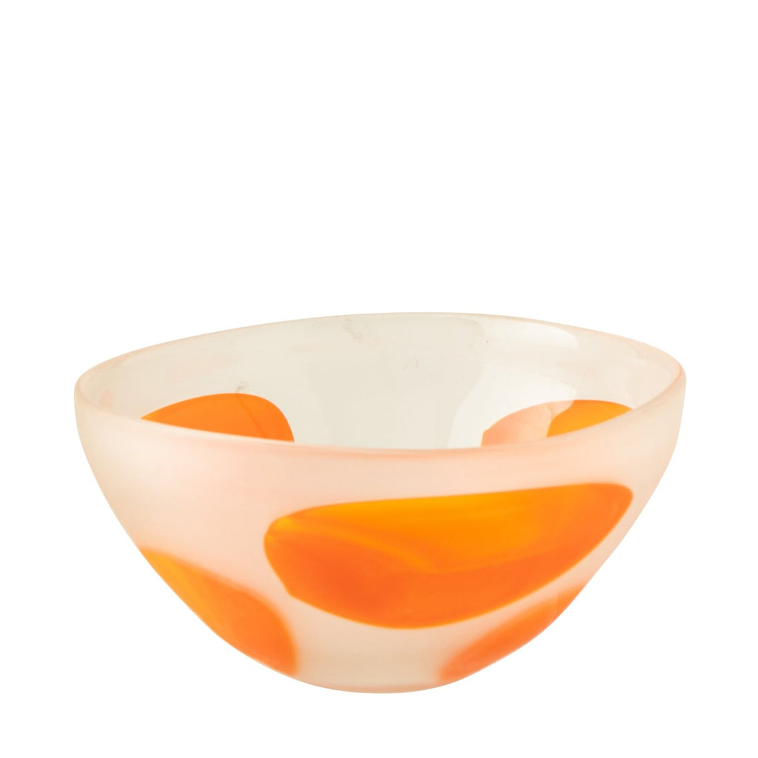 Pyntefad Prikker Glas Mørkeorange/Transparent J-Line