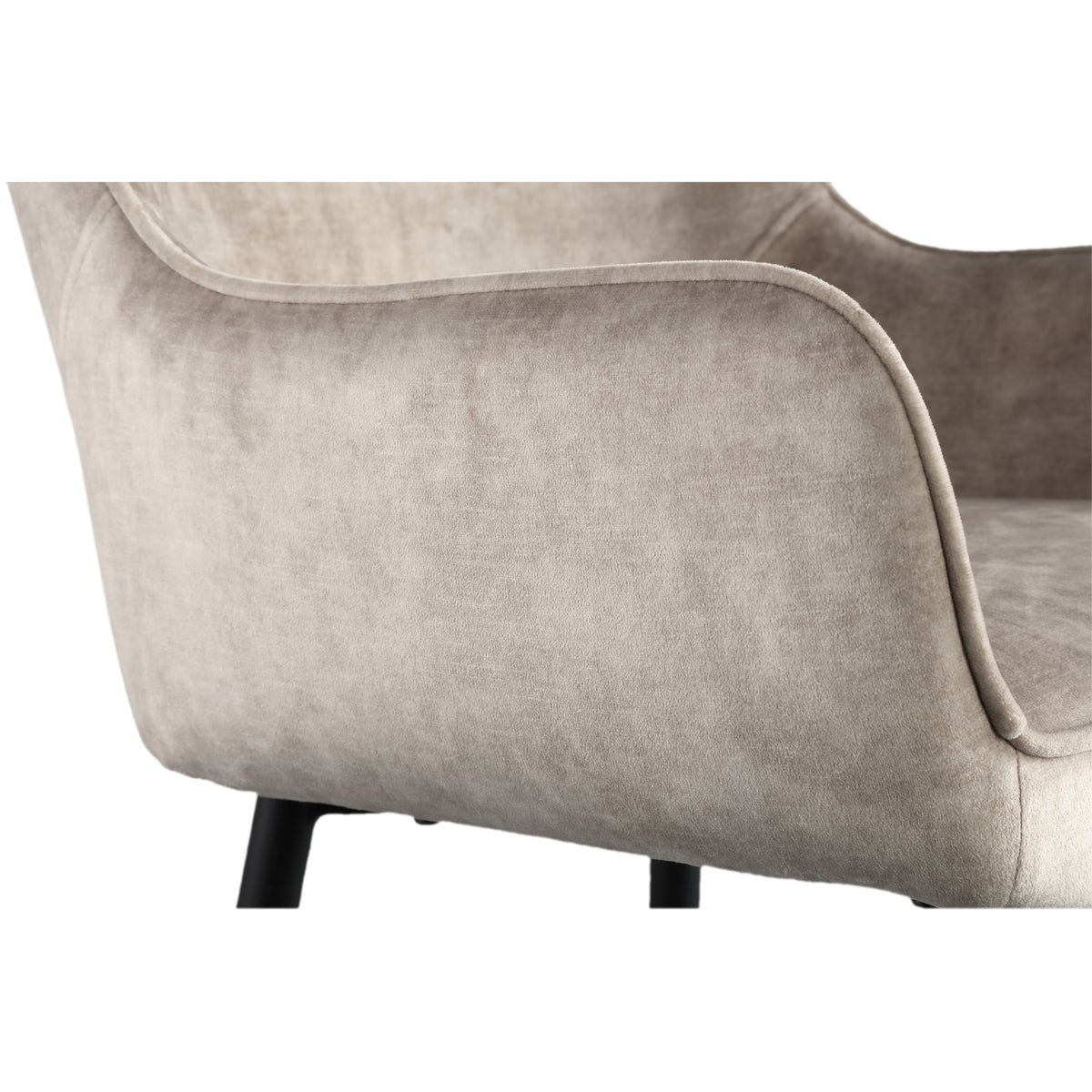 Barstol Fal Low Velvet Khaki, sæt med 2 PTMD