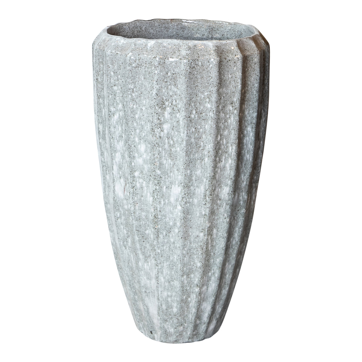 Hvid keramisk urtepotte Olver Small Ø48x90 cm PTMD