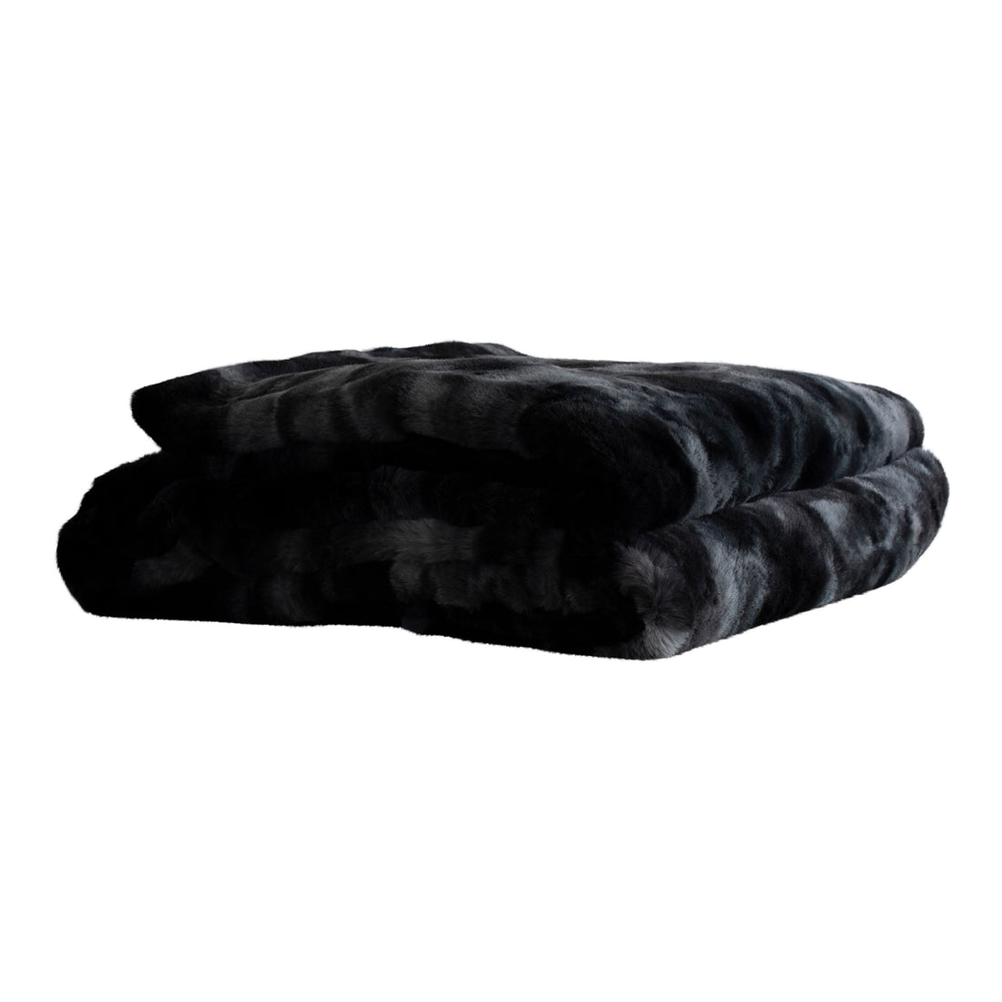 Linde plaid sort velour 220x240 cm PTMD