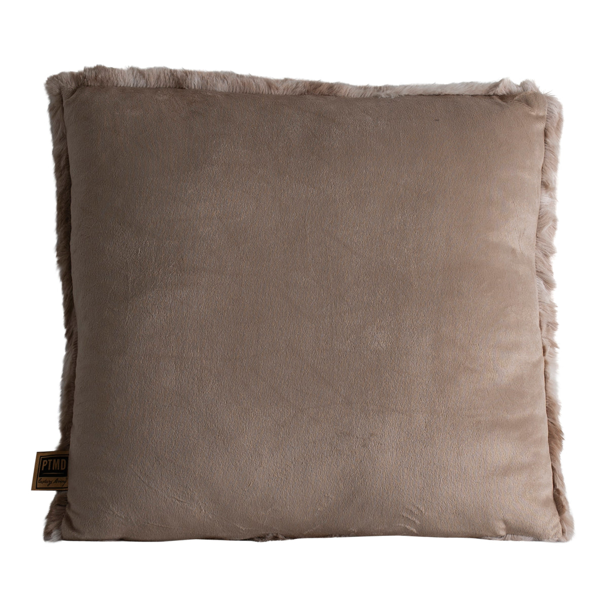 Linde Pude Beige Fløjl 45x45cm PTMD