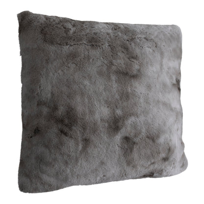 Linde-pude i gråt fløjl 60 x 60 cm PTMD
