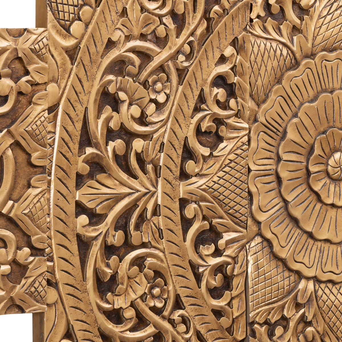 Vægpanel Sharlene - 180x90cm - MDF - Guld PTMD